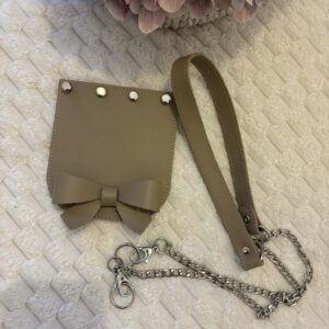 Sötét homok masnis szett