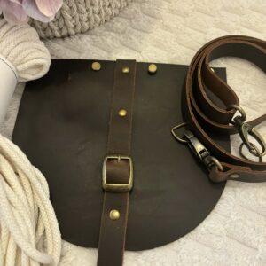 Zsírosbarna 20*18 cm-es csatos szett Splendid fonallal