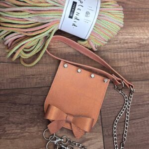 Limitált lazac 13*12 cm masnis szett-Limitált Splendid 5mm limonádé fonal